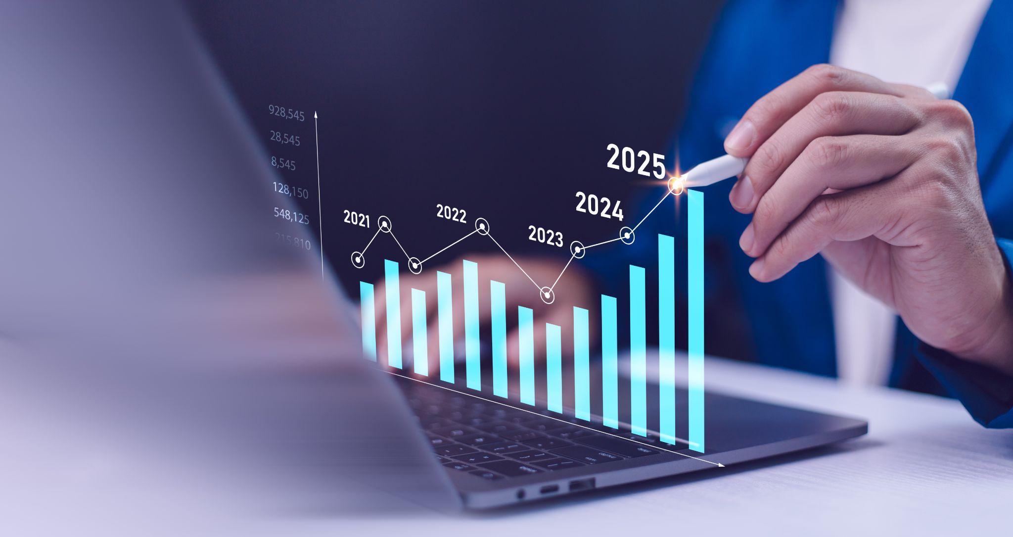 Improved marketing performance graphic