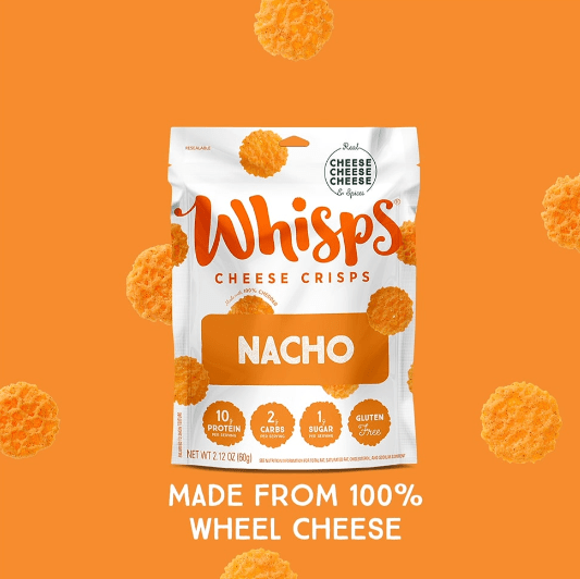 The brand Whisps nacho cheese crisps